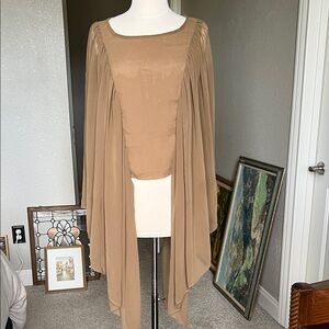 Beautiful concert festival top with angel sleeves